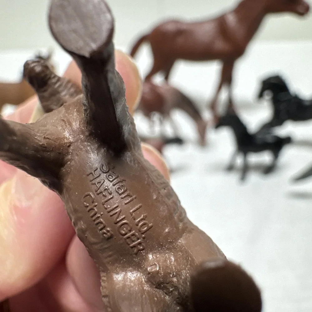 Vintage Miniature Horse Lot of 12 Toy Figures Plastic Resin Schleich Safari
